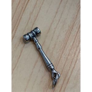 Gavel Sterling Silver Jewelry Charm